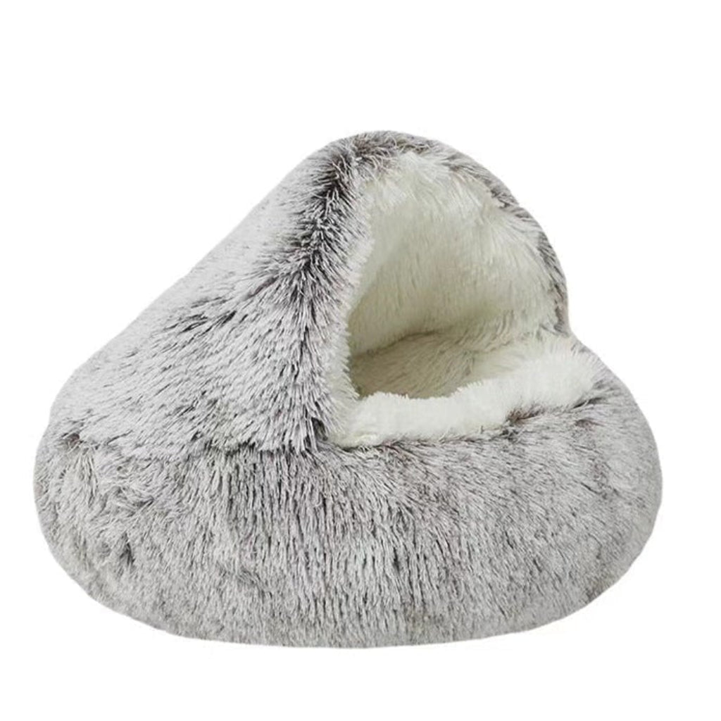 Osterly Plush Pet Cave Bed – Covered Cat and Small Dog House