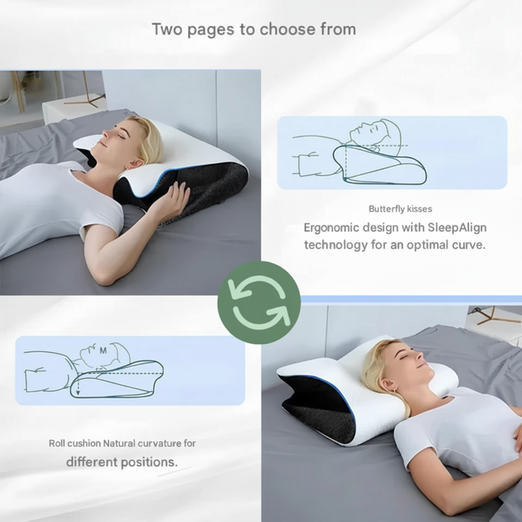 Osterly Side Sleeper Pillow – Memory Foam Ergonomic Support