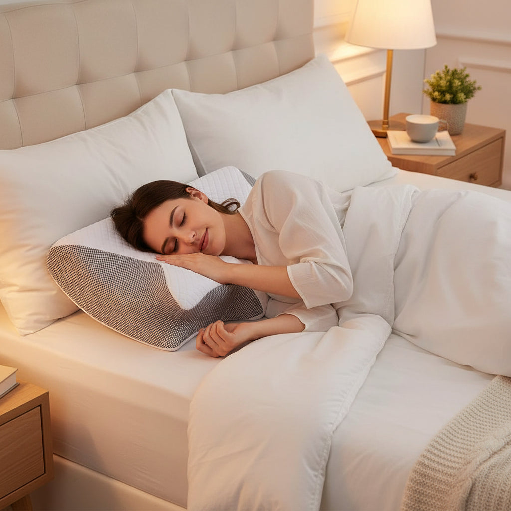 Osterly Side Sleeper Pillow – Memory Foam Ergonomic Support