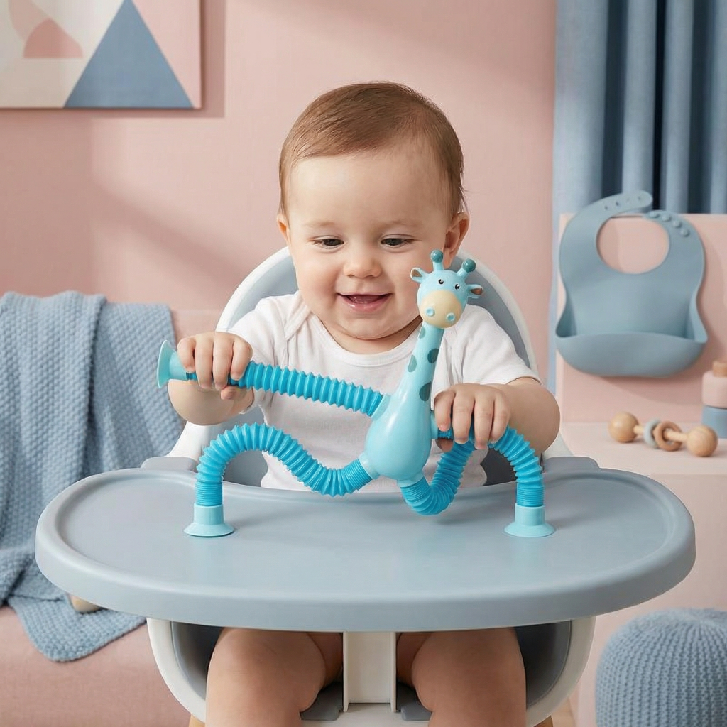Osterly Sensory Giraffe Toy – Educational Toddler Playmate