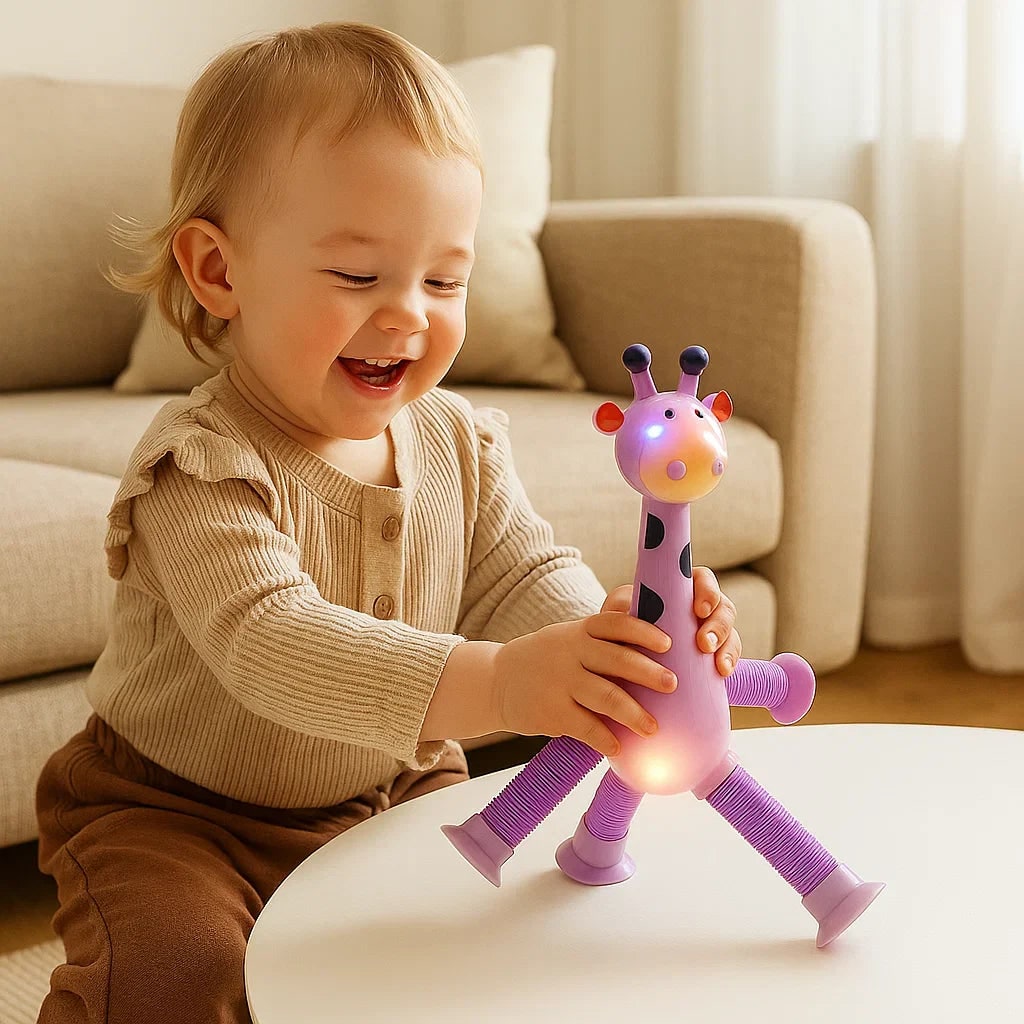 Osterly Sensory Giraffe Toy – Educational Toddler Playmate