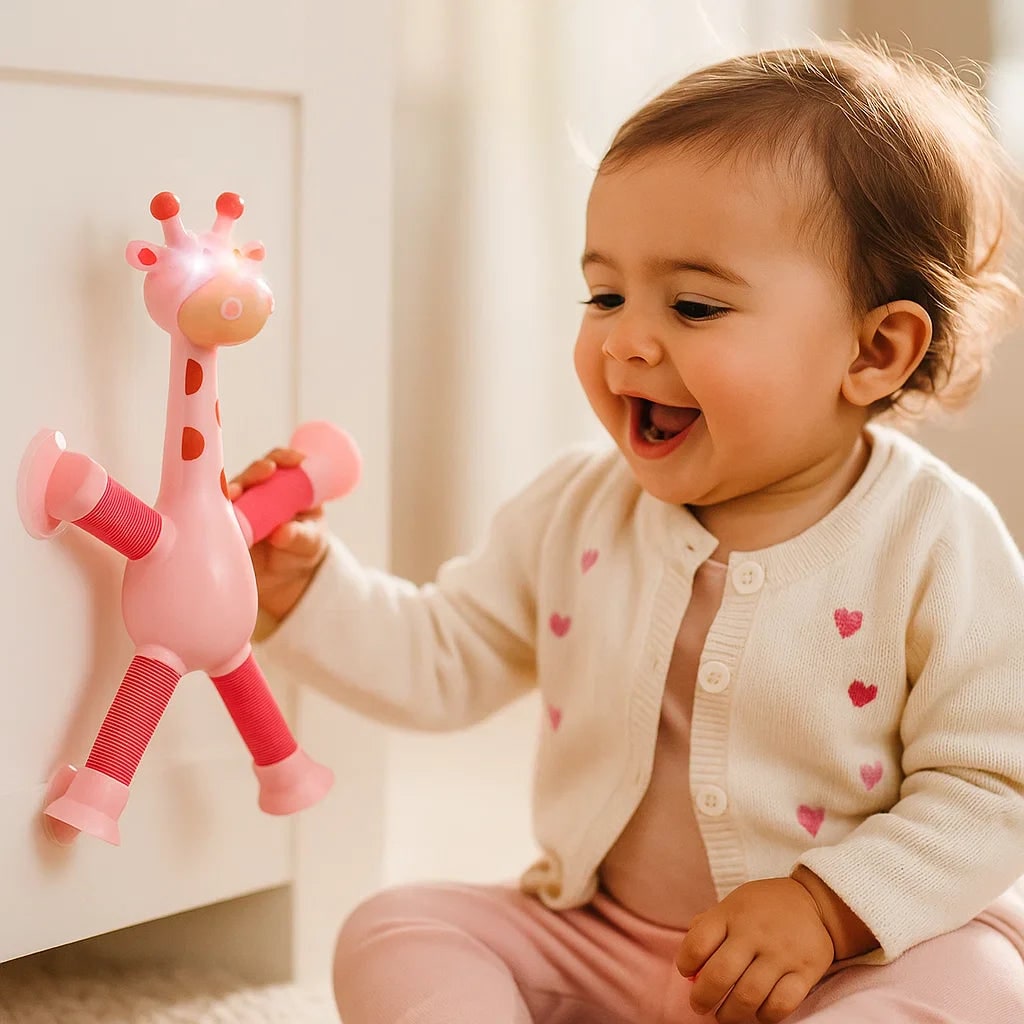 Osterly Sensory Giraffe Toy – Educational Toddler Playmate