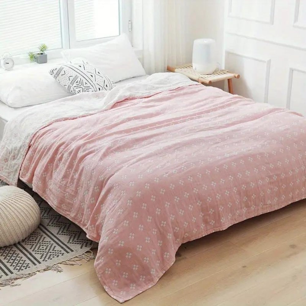 Osterly Geometric Cotton Throw – Fluffy Sofa and Bed Blanket