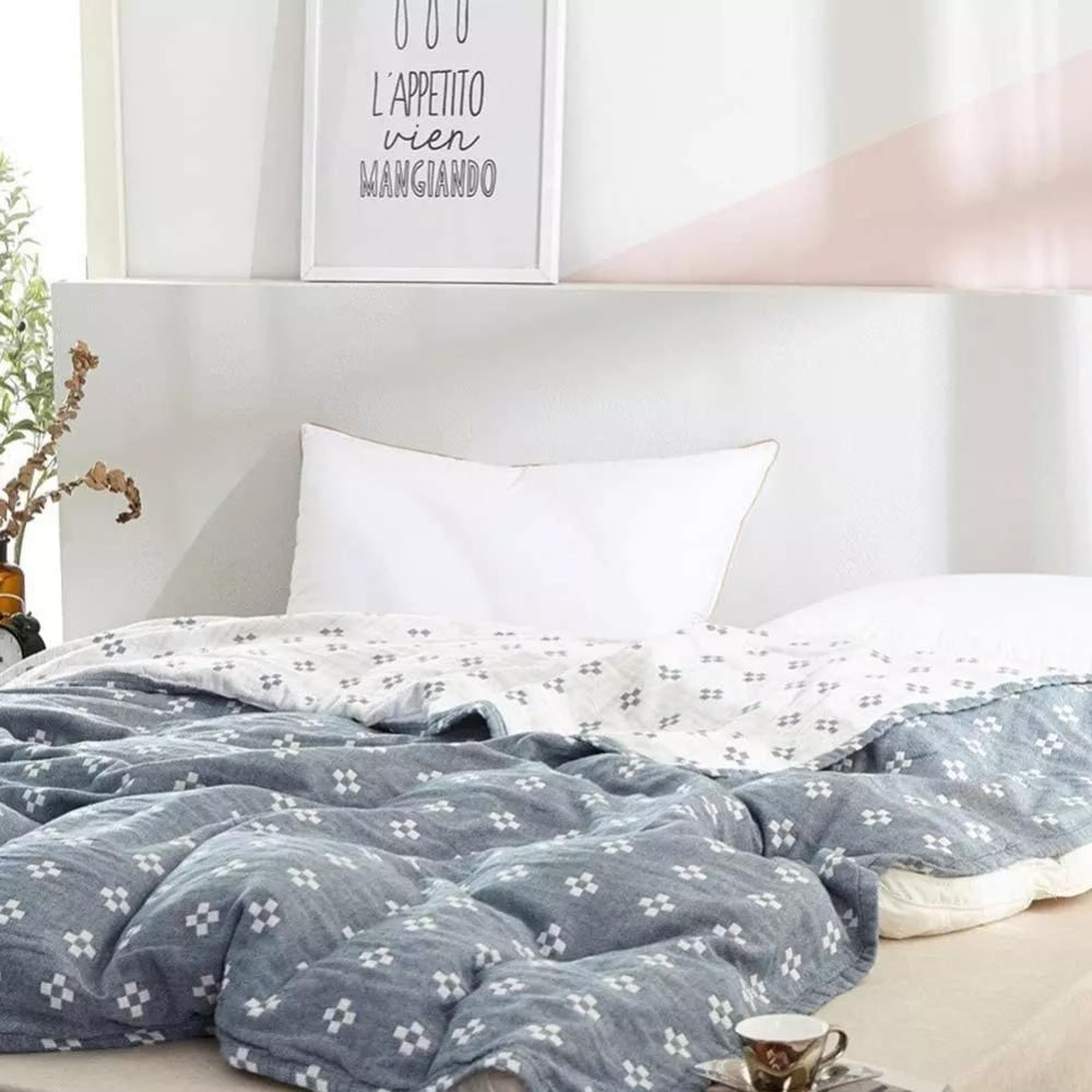 Osterly Geometric Cotton Throw – Fluffy Sofa and Bed Blanket