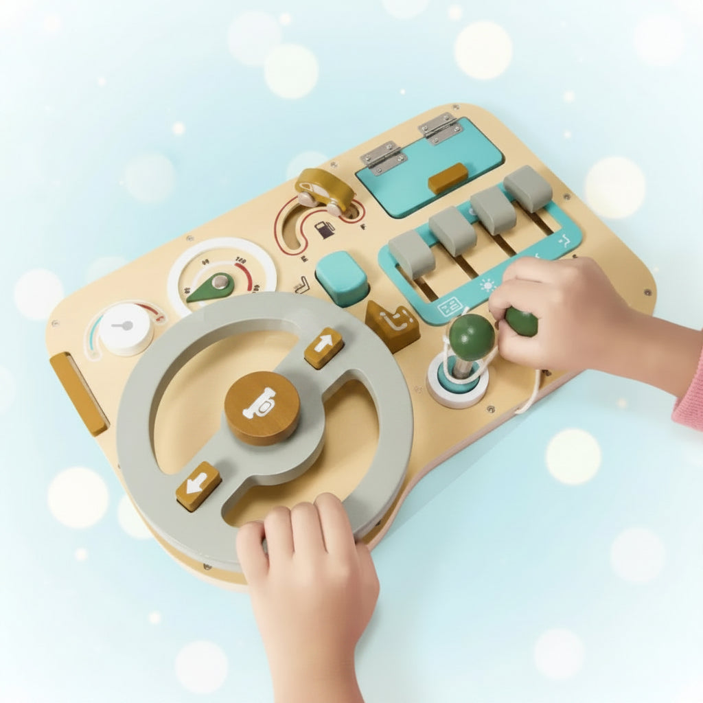 Osterly Wooden Steering Wheel – Toddler Pretend Play Toy